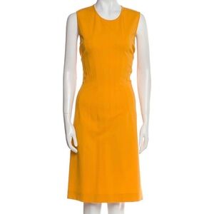 Stella McCartney Vibrant Yellow/Orange Midi Dress